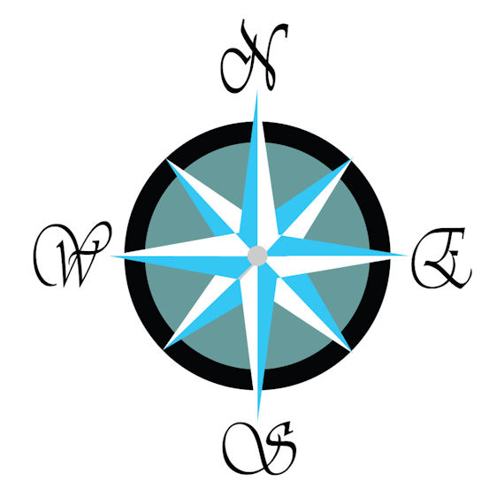 Compass Rose Traceable Wall Mural