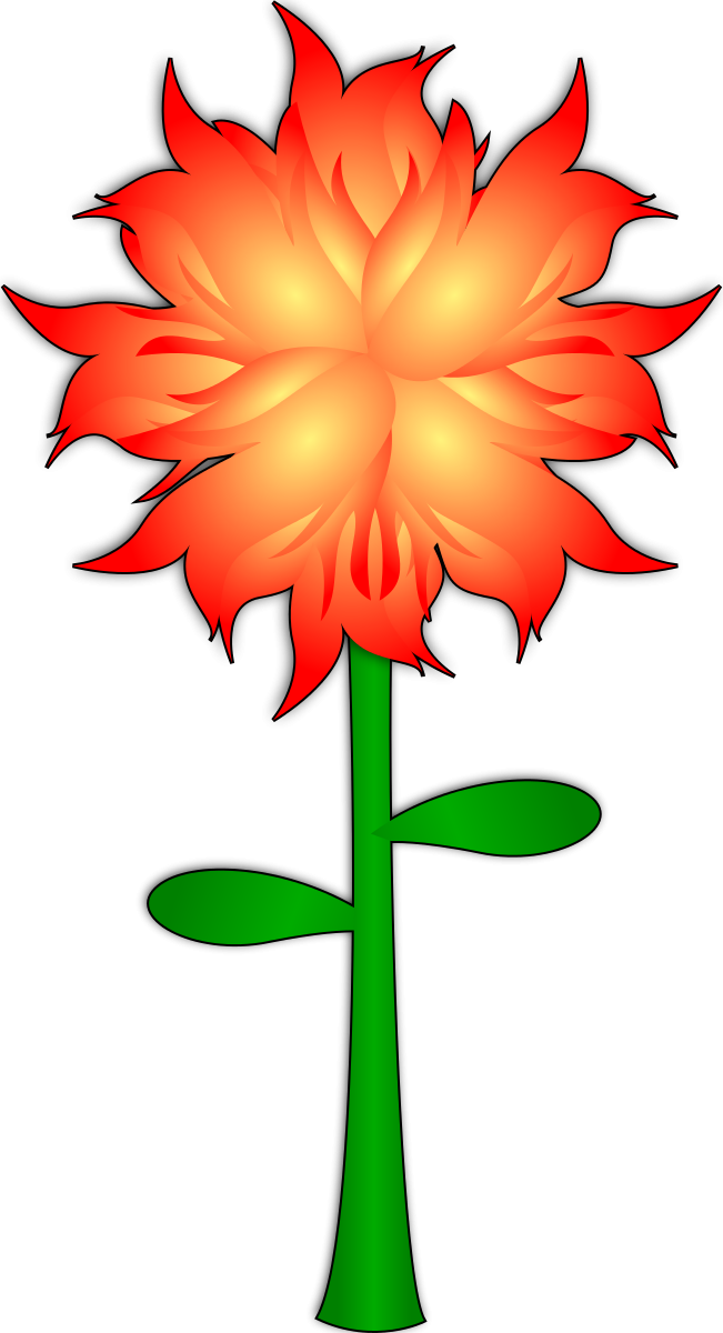 Fire Flower Clipart by gigatwo : Flower Cliparts #8977- ClipartSE