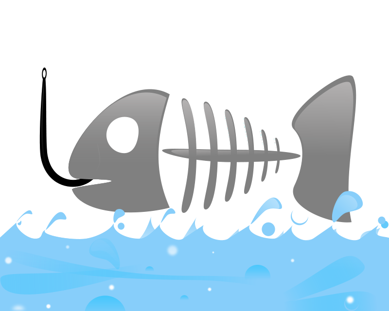 Cartoon Fish Bone
