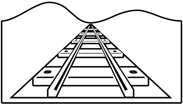 Train Tracks Clipart Black And White | Clipart library - Free 