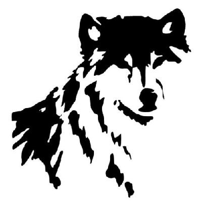 New Custom Screen Printed Tshirt Wolf Silhouette | Tattoo ideas 