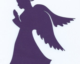 Items similar to Devil OR Angel Silhouette - Custom Original Art 