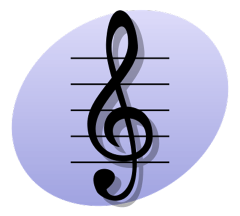 treble clef music symbol - Clip Art Library