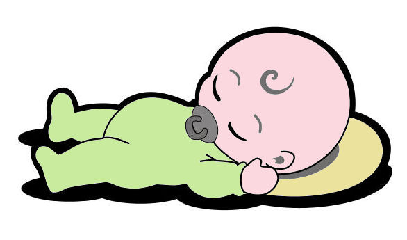 Baby Sleep Positions Cartoon
