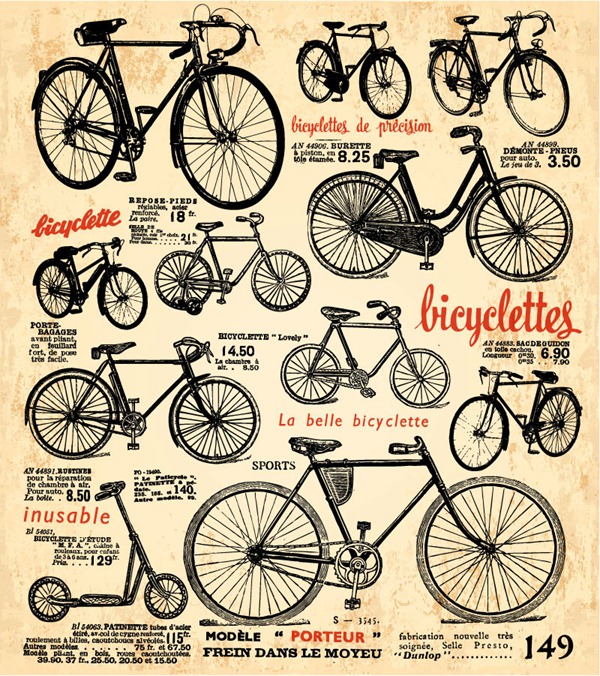 vintage bicycle clip art free - photo #49