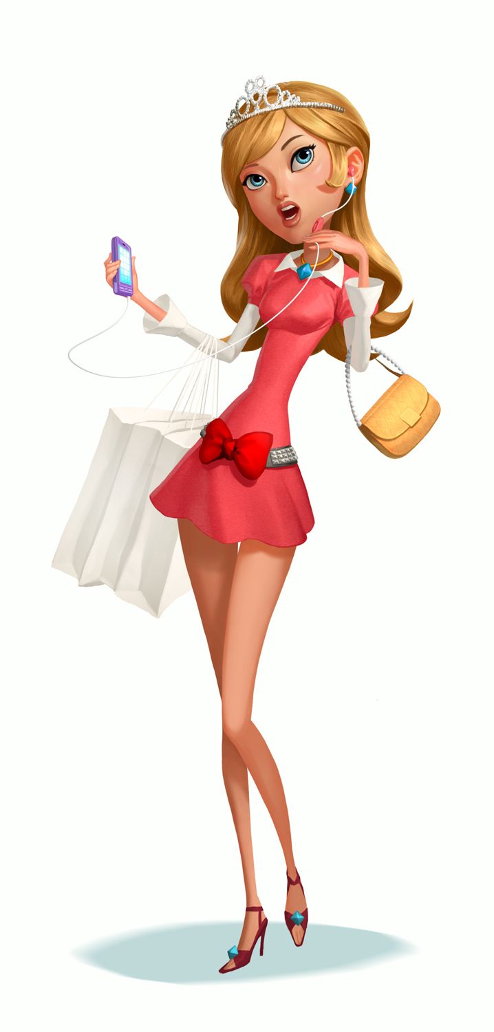 female animated character png - Clip Art Library