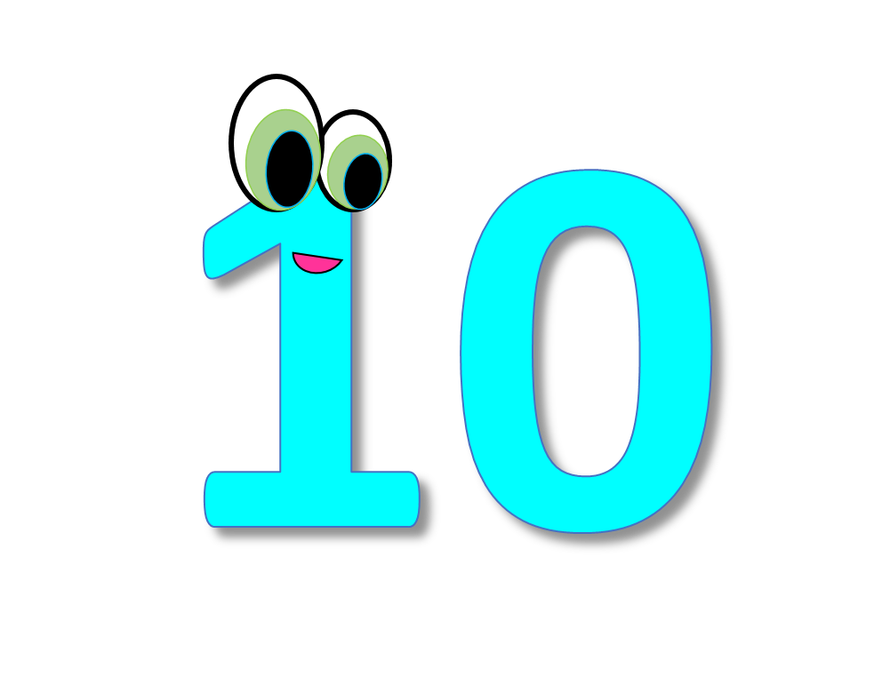 clip art numbers 1 to 10 - photo #35