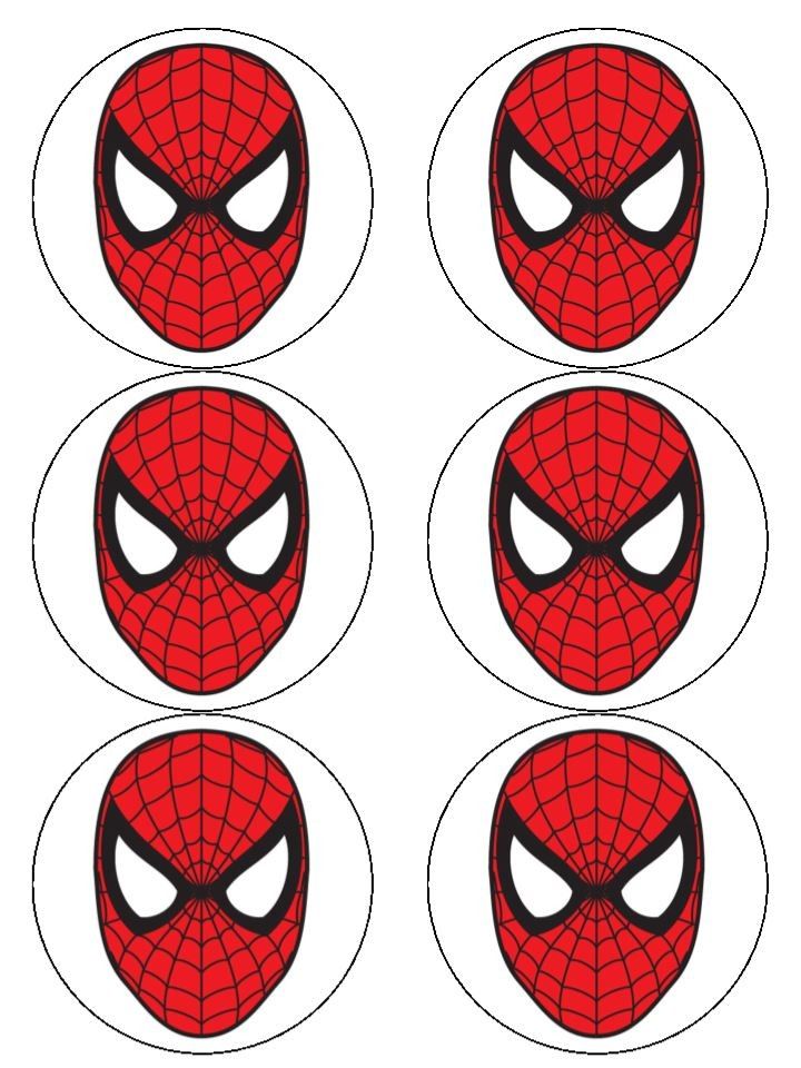 Printable Spiderman Face Clip Art Library
