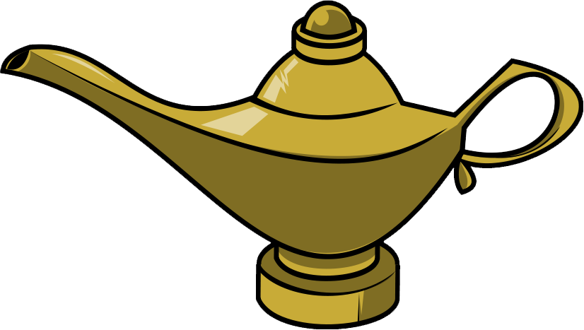 Free to Use  Public Domain Genie Lamp Clip Art