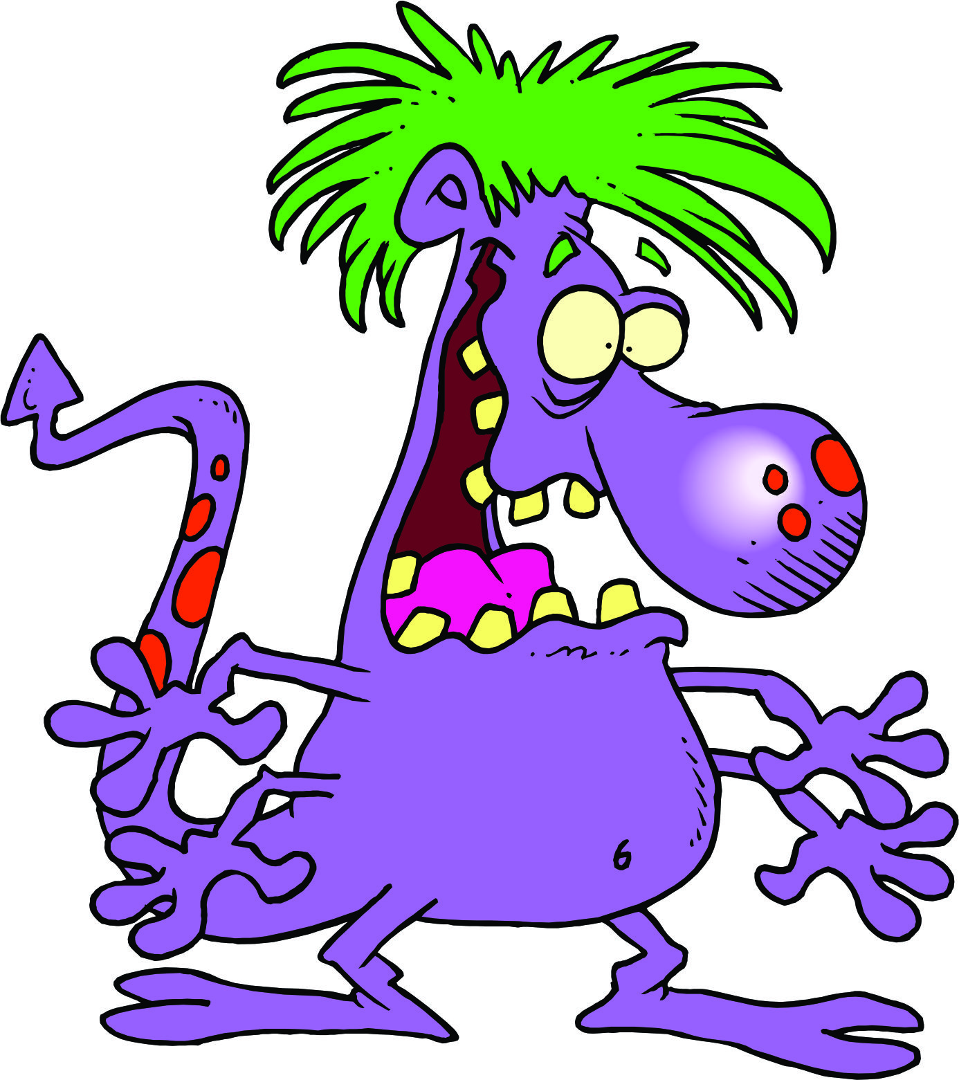 Scary Cartoon Monster Images  Pictures - Becuo