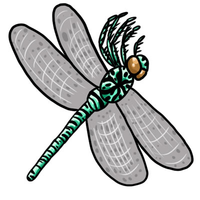 50 FREE Dragonfly Clip Art 12