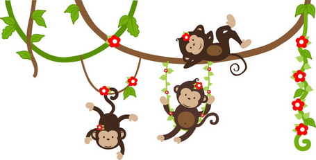 Cute Baby Cartoon Monkey Drawings - Clipart library