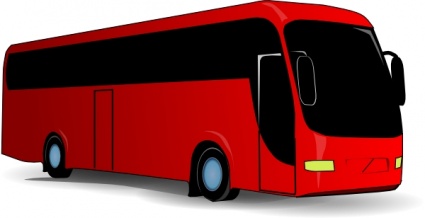 Red Travel Bus clip art - Download free Transport vectors