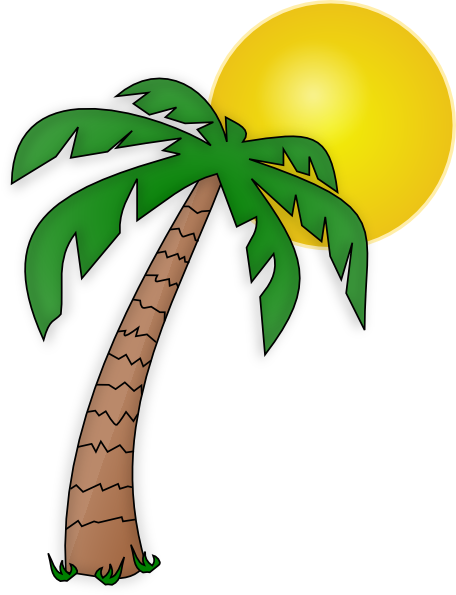 Palm Tree clip art - vector clip art online, royalty free  public 