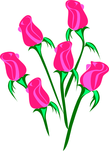 Single Pink Rose Clip Art | Clipart library - Free Clipart Images