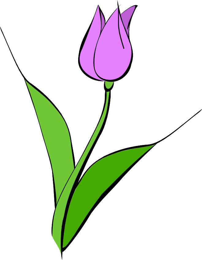 Purple Tulip Clip Art - Noelle Nichols