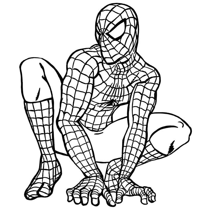 Spiderman Cartoon Coloring Pages | Coloring Pages
