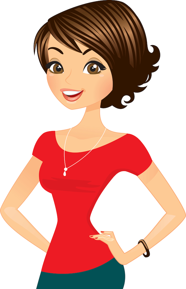 cartoon picture of a woman - Clip Art Library