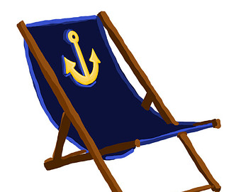 2 beach chair clipart