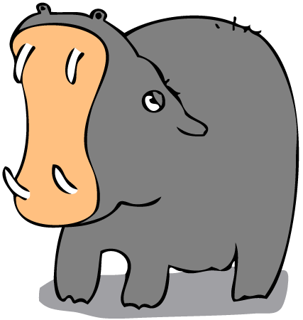 Hippo Cartoon Images - Clipart library