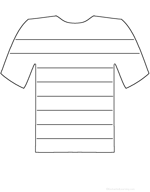 T Shirt Printable Template - Clipart library