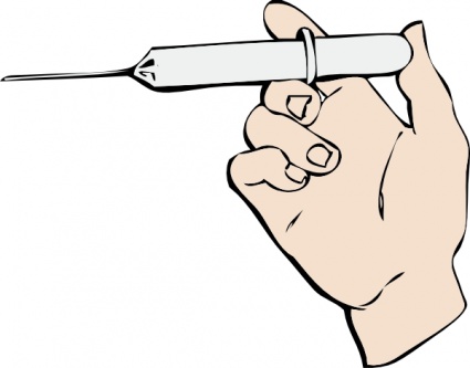 Hand And Syringe clip art - Download free Other vectors
