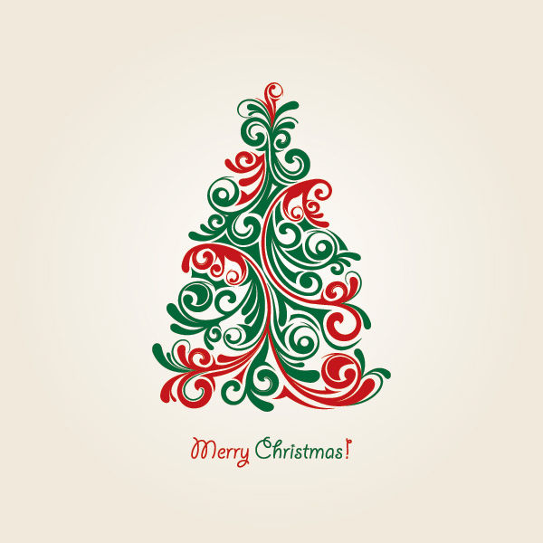 Christmas Tree Vector 1 image - vector clip art online, royalty 