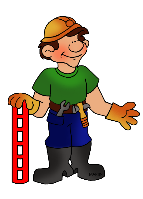 Free Occupations Clip Art by Phillip Martin, Construction