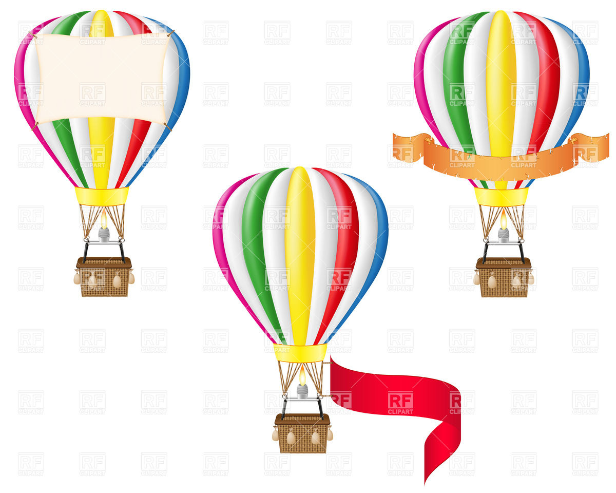 hot air balloon banner - Clip Art Library