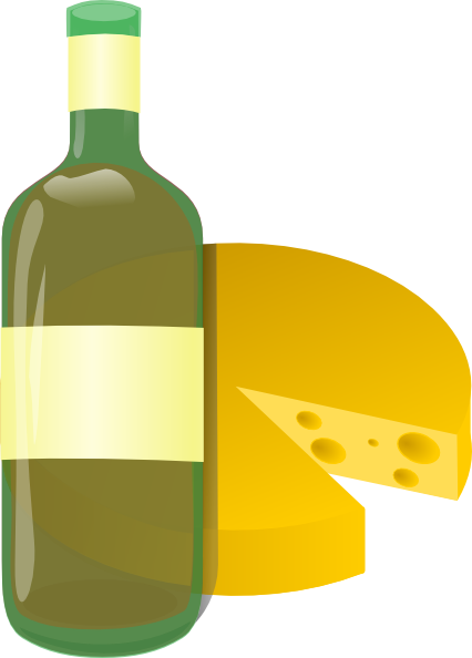 Wine And Cheese clip art Free Vector 