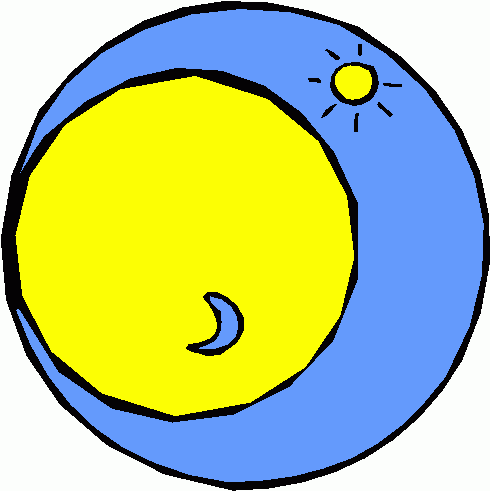 Sun And Moon Clip Art - Clipart library