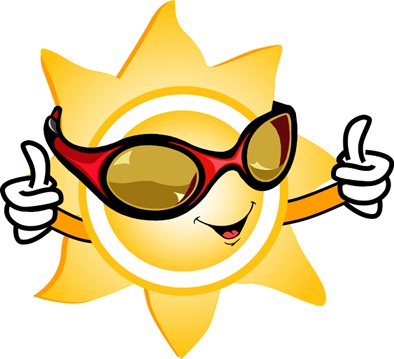 Cartoon Sun With Sunglasses 
