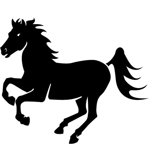 Black Horse Vector Illustration | Flickr - Photo Sharing!
