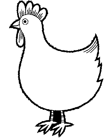 chicken coloring pages for preschoolers