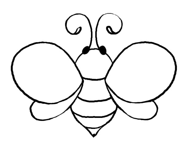 Bumble Bee Template - Clipart library