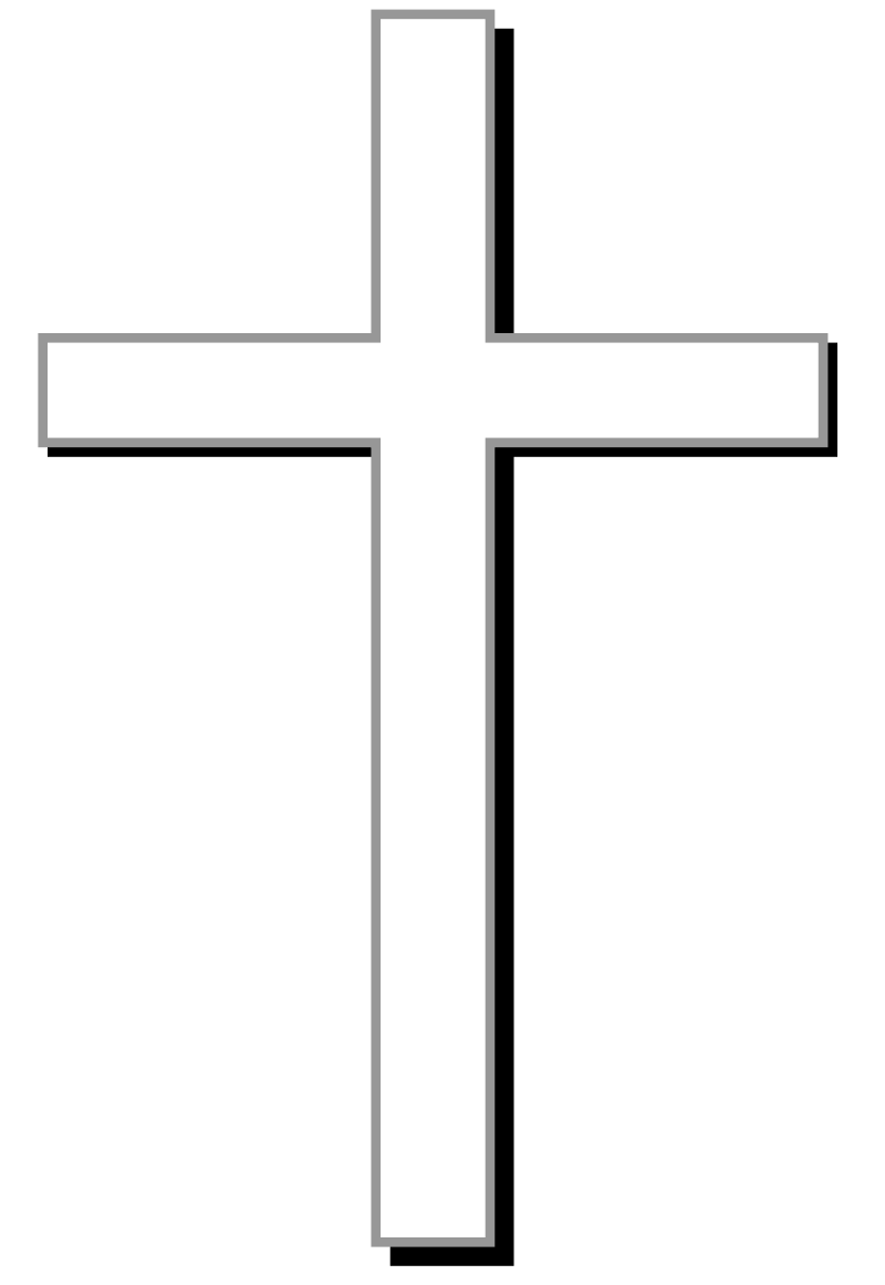 Christian Cross Clip Art Black And White - Gallery