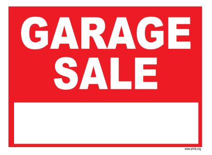 Printable Garage Sale Sign Mesi Rsd7 Org