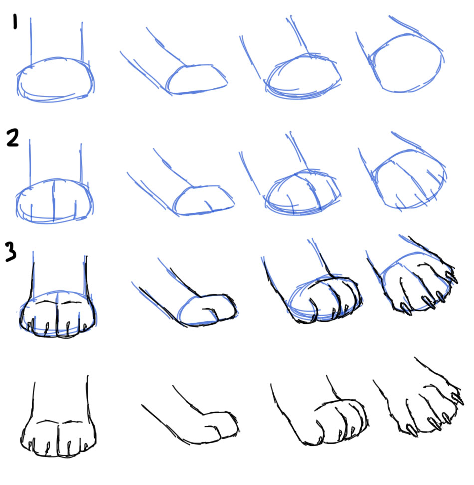 Free Cat Paw Drawing, Download Free Cat Paw Drawing png images, Free