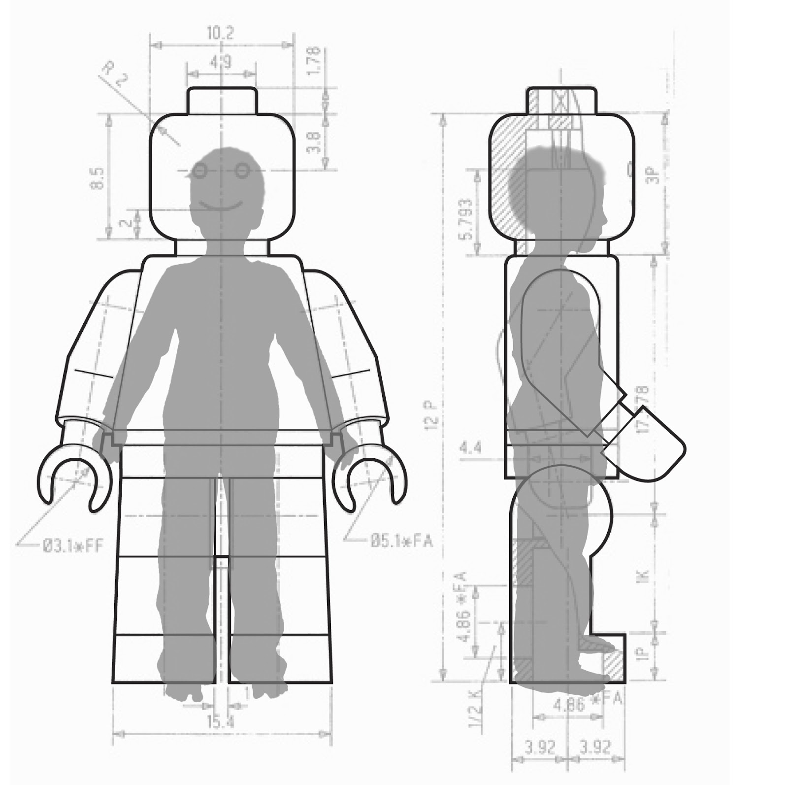 Featured image of post Lego Man Body Outline Download files and build them with your 3d printer laser cutter or cnc