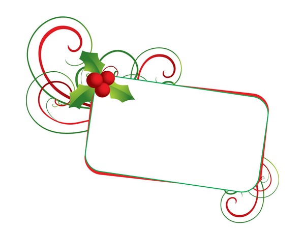 Christmas Mistletoe Banner Vector Graphic - Christmas Vector 