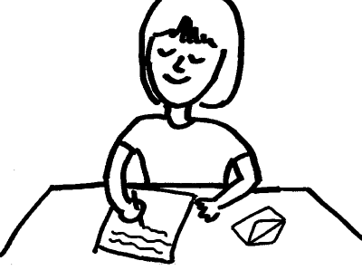 Cartoon Person Writing A Letter Images Pictures Becuo Clip Art