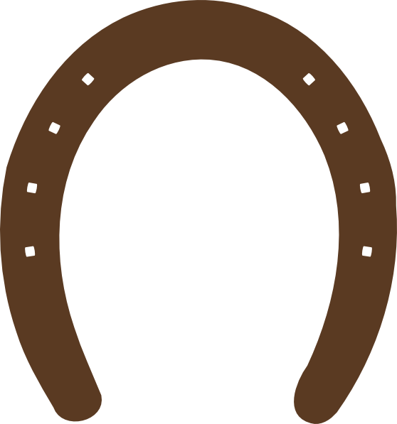 Horse Shoe Silhouette clip art - vector clip art online, royalty 