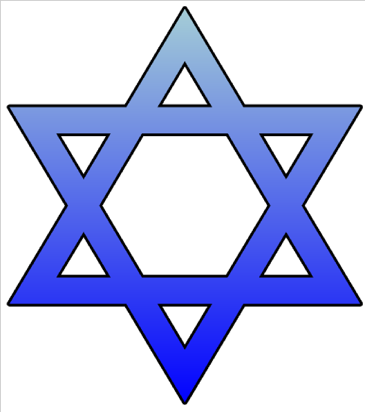 Star Of David Cutout clip art - vector clip art online, royalty