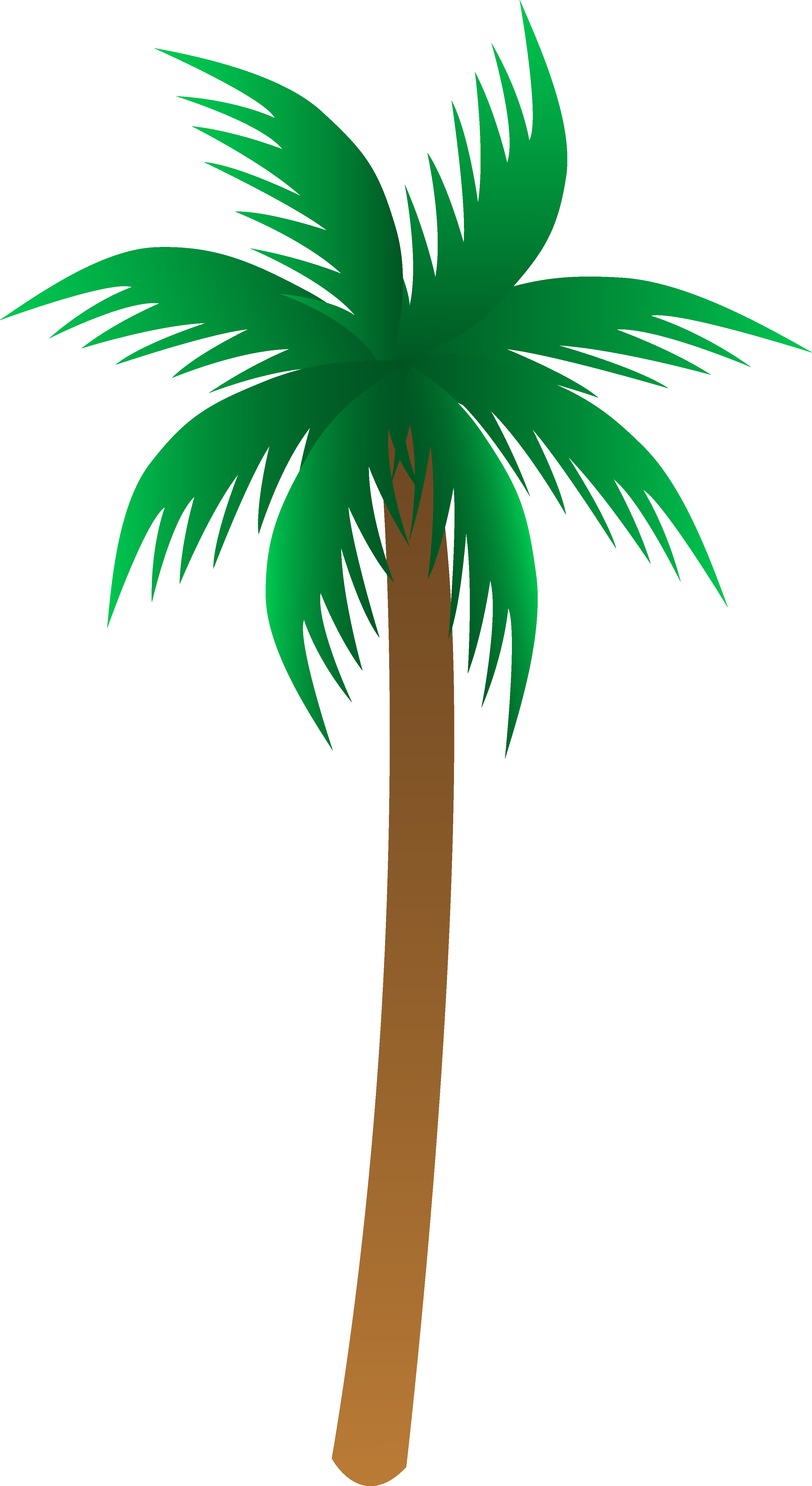Simple Palm Tree Vector - Free Clip Art