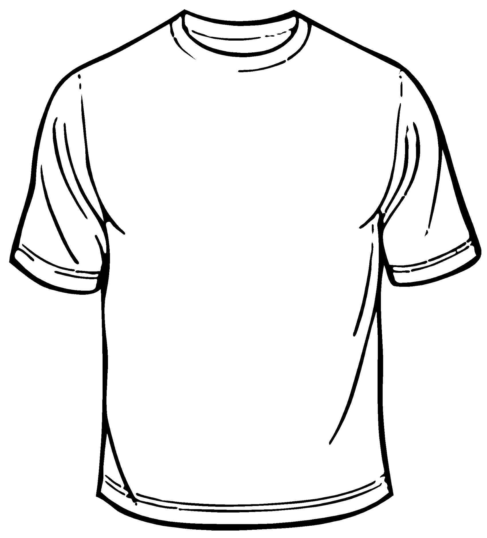 Free Blank T shirt Outline Download Free Blank T shirt Outline png