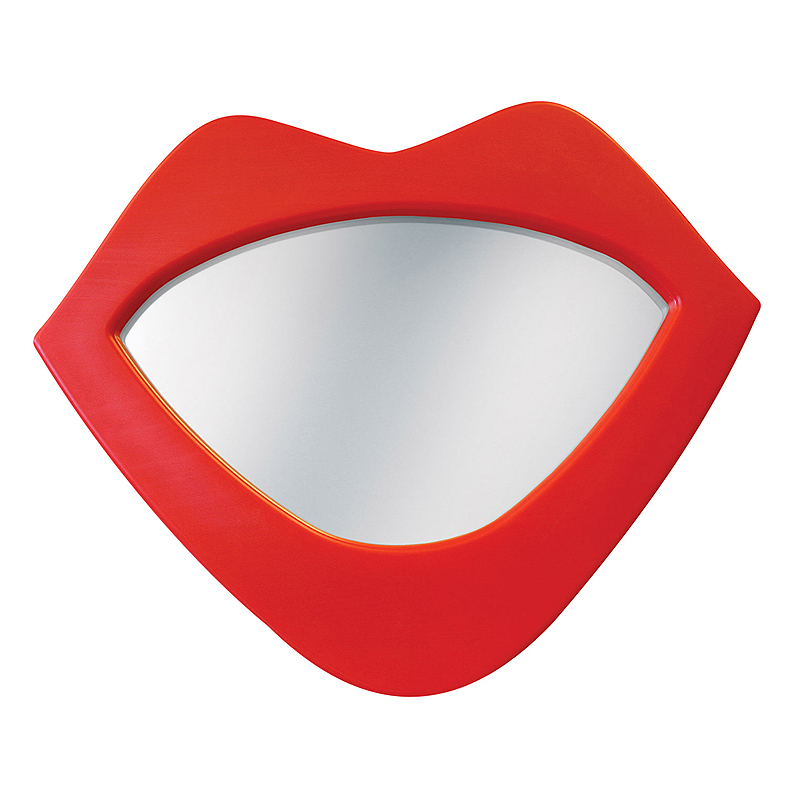 LumiSource Lip Shaped Wall Mirror (Red) WB-WM LIPS R 