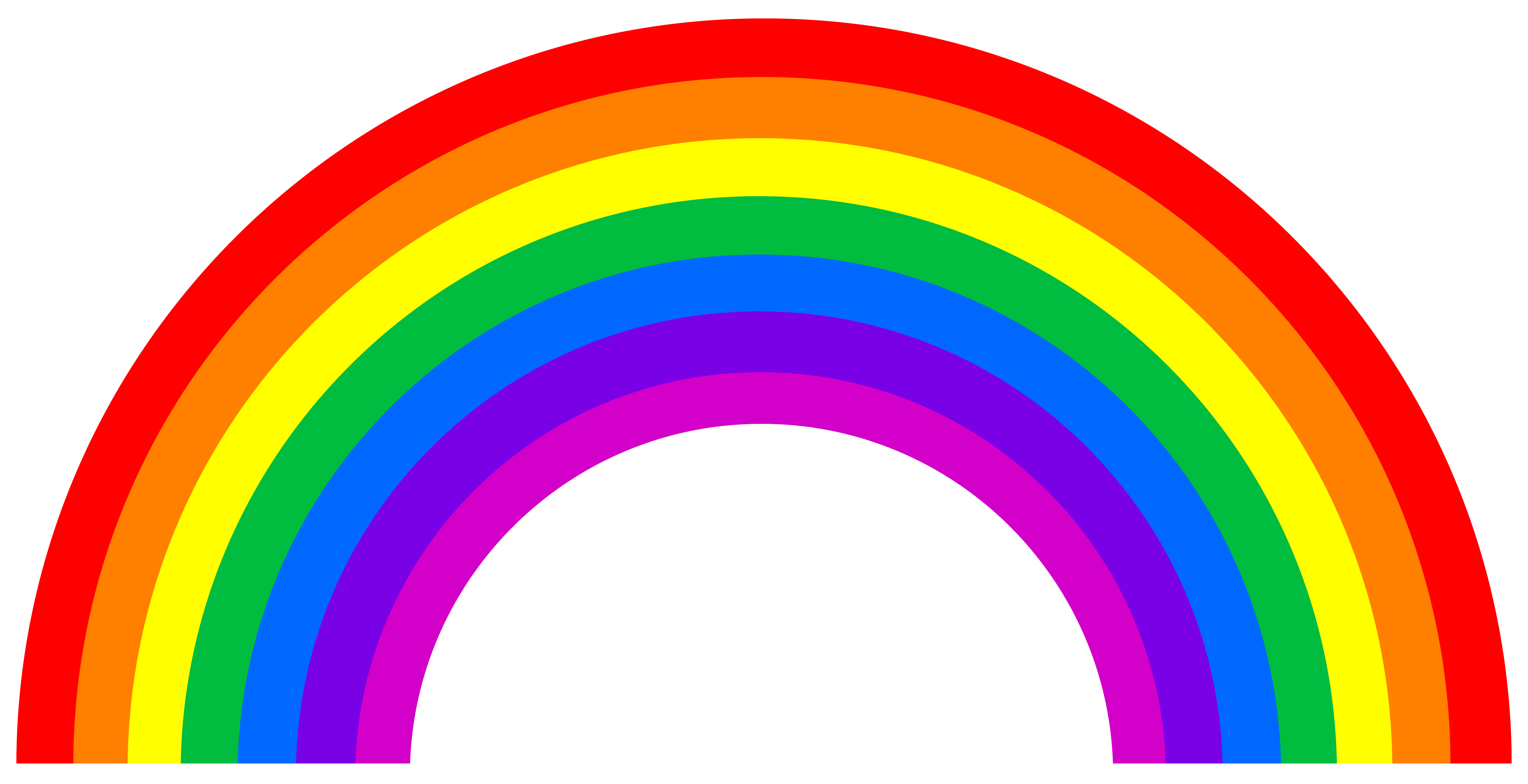 Cute Small Rainbow Arc - Free Clip Art