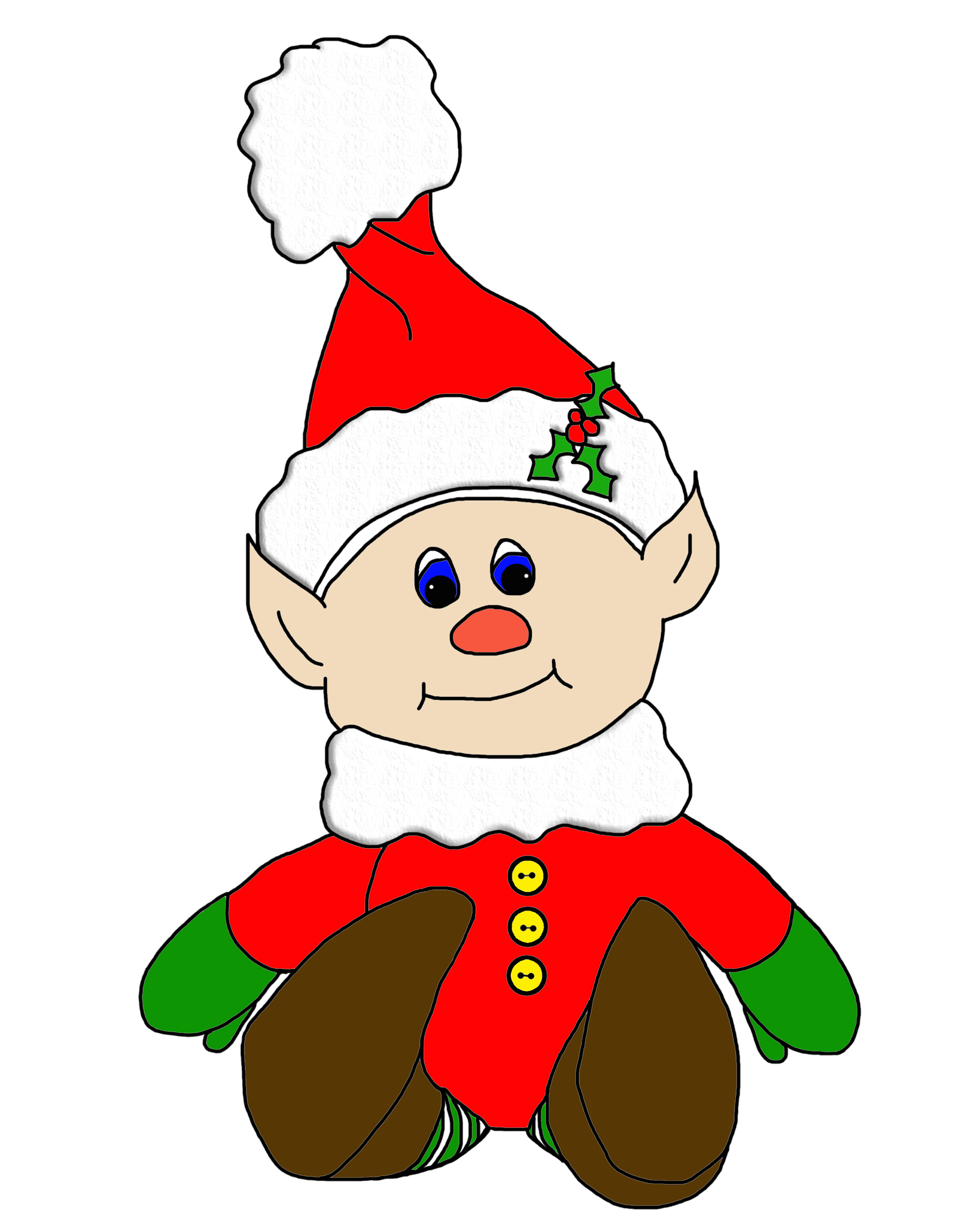 Picture Of Christmas Elf - Clipart library