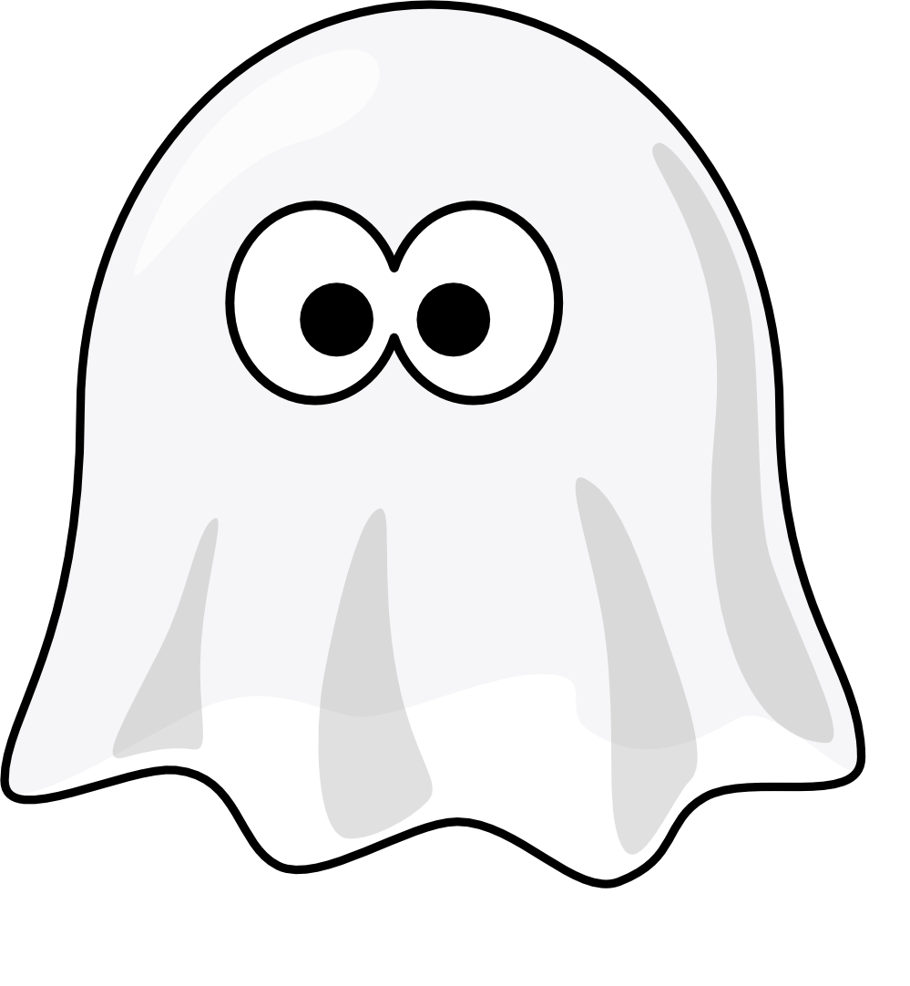 clipartist.net � Clip Art � Ghost Animal Black White Art Halloween SVG