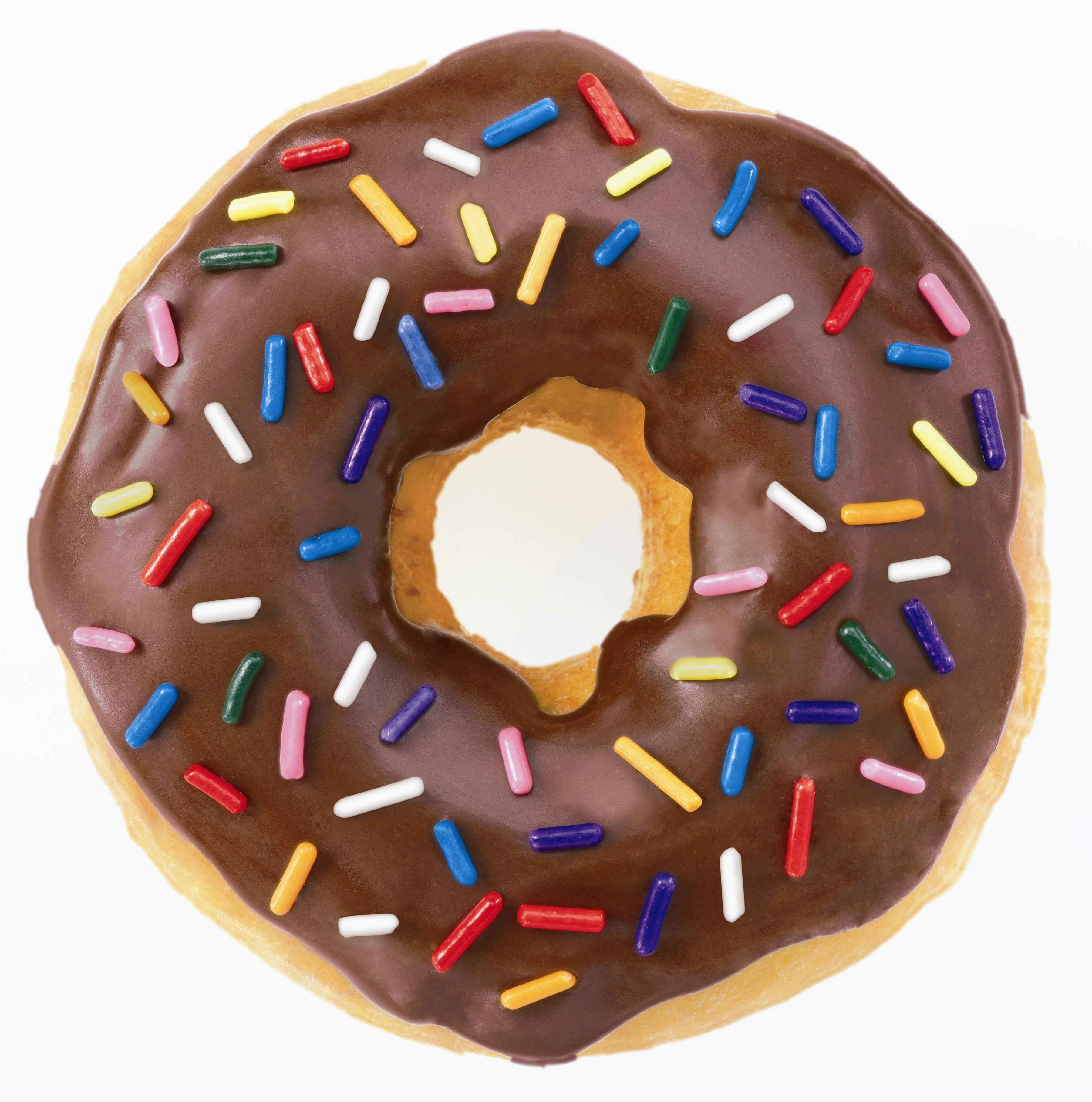 Choco Donut image - vector clip art online, royalty free  public 